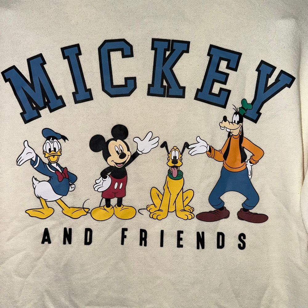 Women's Disney Mickey & Friends Cream Blue Utility Shacket XS - Picture 7 of 10